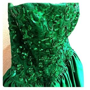 Strapless Mike Benet Vintage Prom Dress